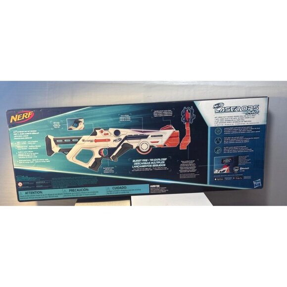 Nerf Laser Ops Pro Deltaburst Blaster W/ App Connectivity Bluetooth Light Sound - Picture 4 of 6